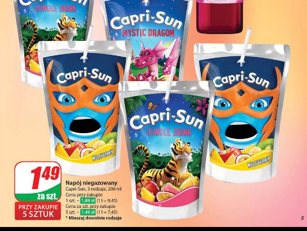 Napój jungle drink Capri-sun promocja