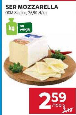 Ser mozzarella OSM Siedlce promocja w Stokrotka