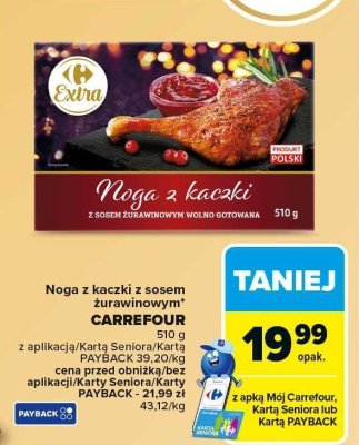 Noga z kaczki z sosem żurawinowym CARREFOUR promocja w Carrefour