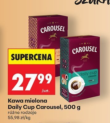 Kawa mielona Daily Cup Carousel promocja w Biedronka