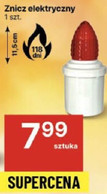 Znicz elektryczny promocja w Delikatesy Centrum