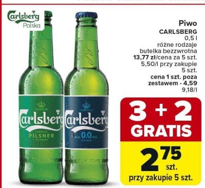 Piwo Carlsberg promocja w Carrefour