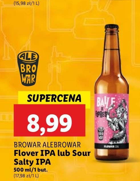 Piwo flover ipa ALE BROWAR promocja