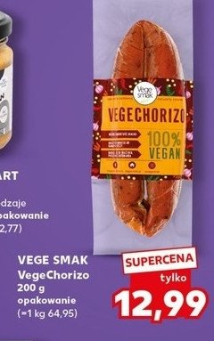 Chorizo vege Vege smak promocja