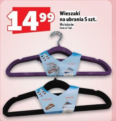 Wieszaki na ubrania 5 szt. promocja w TOPAZ