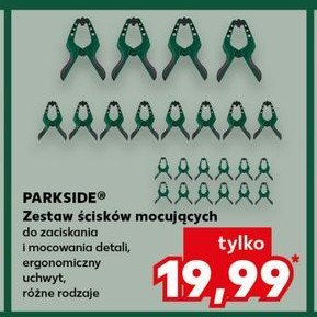 Zestaw ścisków mocujących Parkside promocja