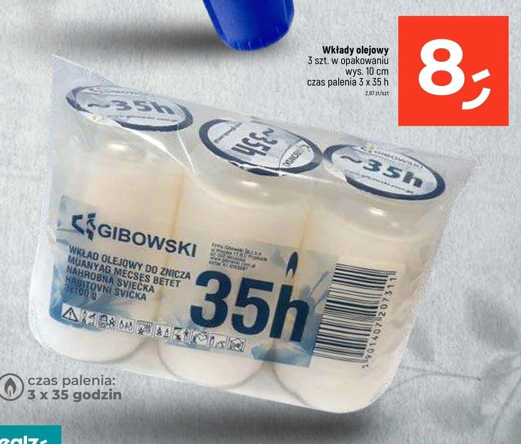 Wkłady olejowe 35h Firma gibowski promocja