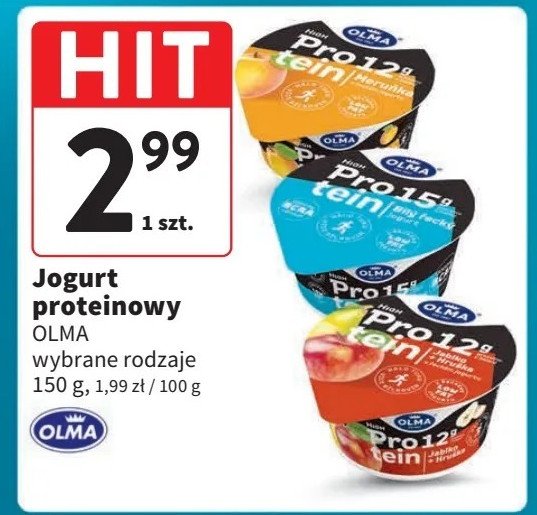 Jogurt brzoskwiniowy Olma protein promocja