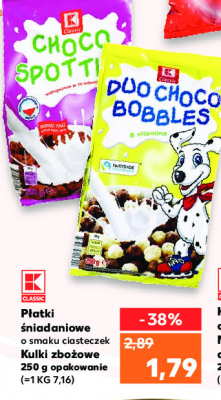 Kulki czekoladowe choco bobbles K-classic promocja