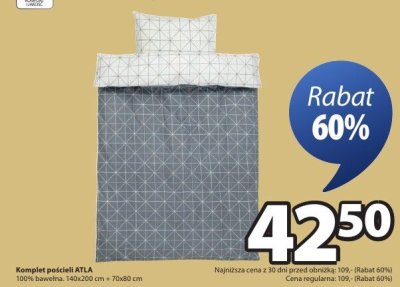 Komplet pościeli ATLA promocja w Jysk