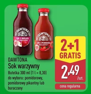 Sok warzywny pomidorowy pikantny  promocja w Aldi
