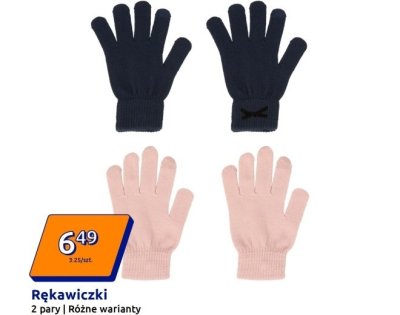 Rękawiczki 2 pary promocja w Action