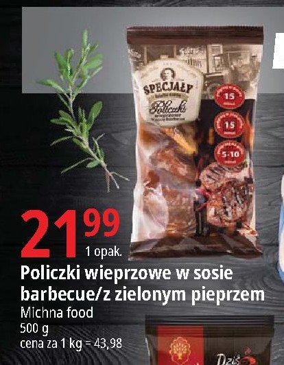 Policzki wieprzowe z zielonym pieprzem Specja艂y dziadka kostka promocja