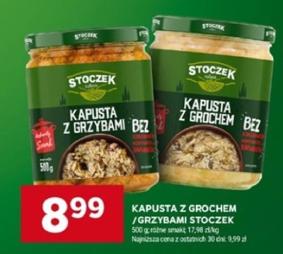 Kapusta z grochem/grzybami Stoczek promocja w Stokrotka