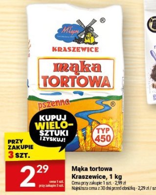 Mąka tortowa Kraszewice, 1 kg promocja w Twój Market
