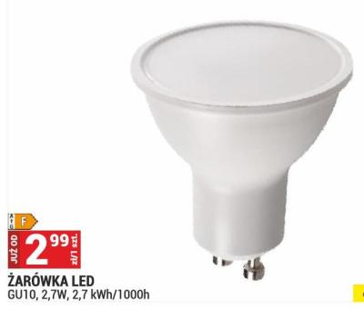Żarówka LED GU10, 2,7W, 2,7 kWh/1000h promocja w Merkury Market