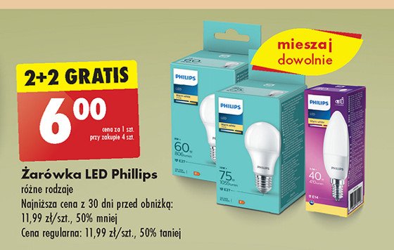 Żarówka 75 w Philips promocja