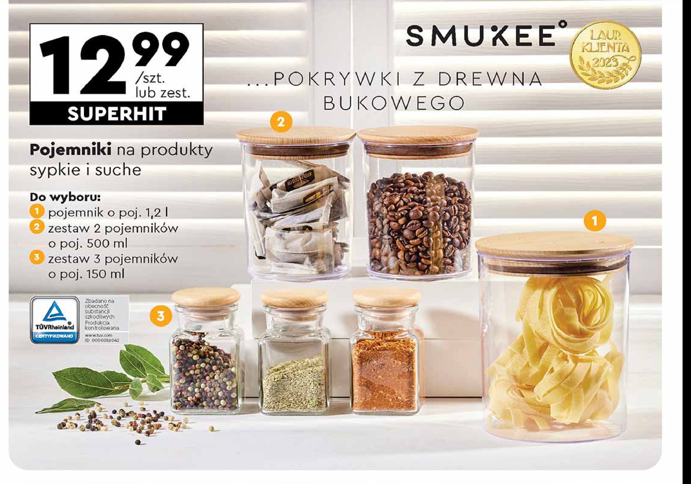 Pojemniki 500 ml Smukee promocja