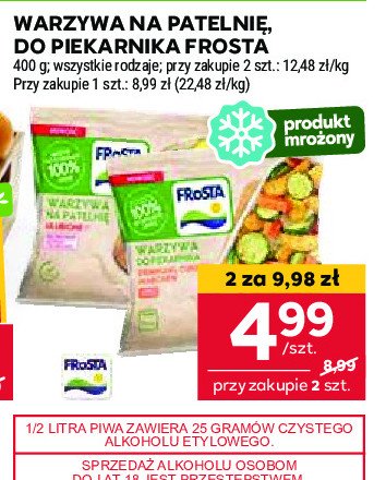 Warzywa do piekarnika ziemniaki-cukinia-marchew Frosta promocja w Stokrotka