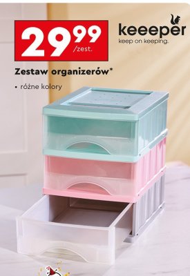 Zestaw organizerów Keeeper promocja w Biedronka