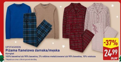 Piżama flanelowa męska UP2FASHION komplet promocja w Aldi