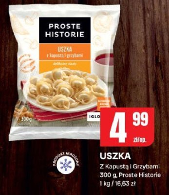 Uszka z kapustą i grzybami Proste Historie promocja w Chorten
