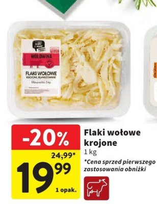 Flaki wołowe krojone promocja w Intermarche