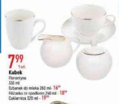 Dzbanek do mleka 260 ml bellissima Florentyna promocja