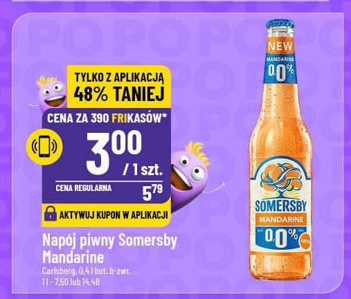 Piwo Somersby mandarine 0.0% promocja