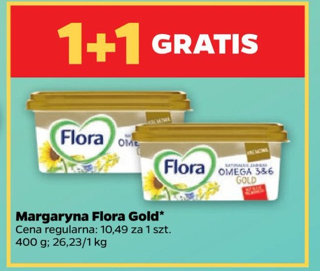 Margaryna gold Flora omega 3&6 promocja