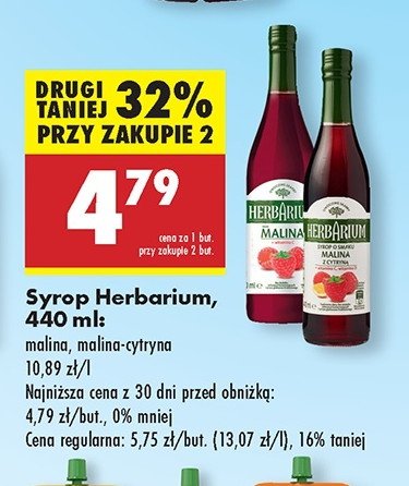 Syrop malina Herbarium promocja