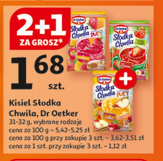 Kisiel pieczone jabłko i cynamon Dr. oetker słodka chwila aromatyczny duet promocja