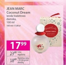 Woda toaletowa Jean marc sweet candy coconut dream promocja