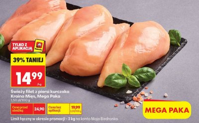 Filet z piersi kurczaka Mega Paka promocja w Biedronka