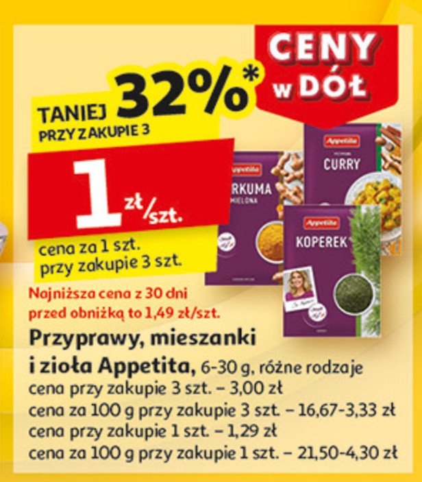 Curry Appetita promocja w Auchan