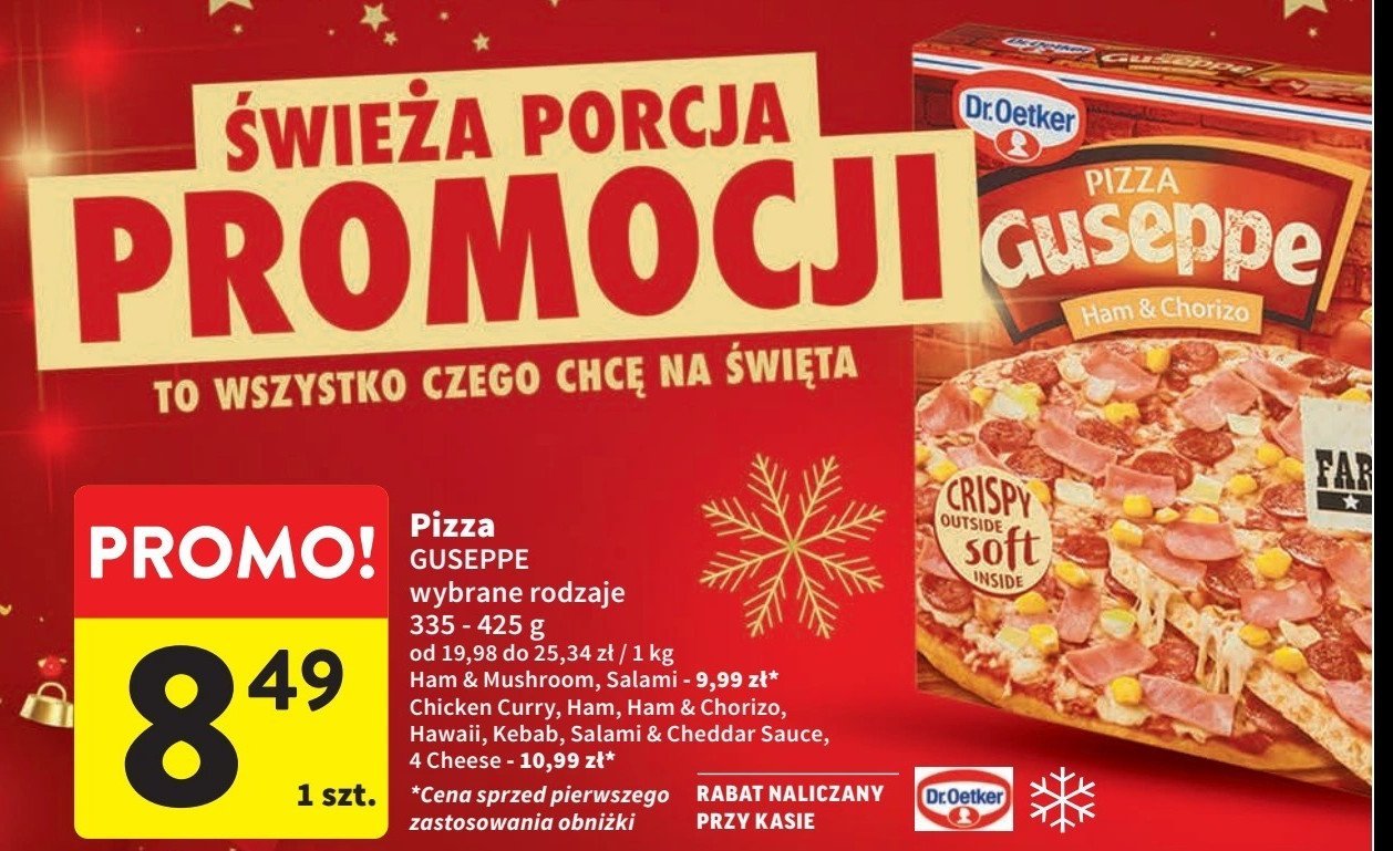 Pizza z szynką Dr. oetker guseppe promocja