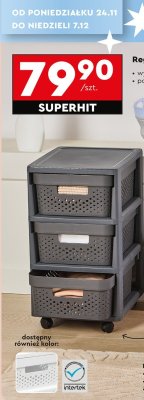 Regał z szufladami 29,1x35,7x53,4 cm promocja w Biedronka