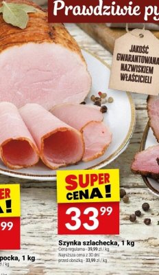 Szynka szlachecka, 1 kg promocja w Twój Market