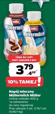 Napój mleczny Müllermilch Müller promocja w Netto