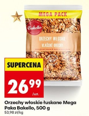 Orzechy włoskie tuskane Mega Paka, 500 g promocja w Biedronka