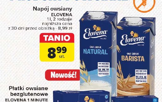 Napój owsiany barista Elovena promocja