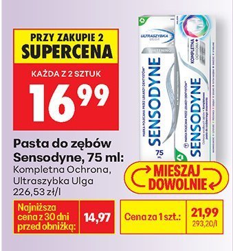 Pasta do zębów Sensodyne Kompletna Ochrona promocja w Biedronka