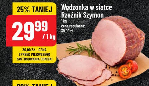 Wędzonka w siatce Rzeźnik szymon poleca promocja