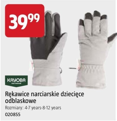 Rękawice narciarskie dziecięce odblaskowe Kryoba promocja w Jula