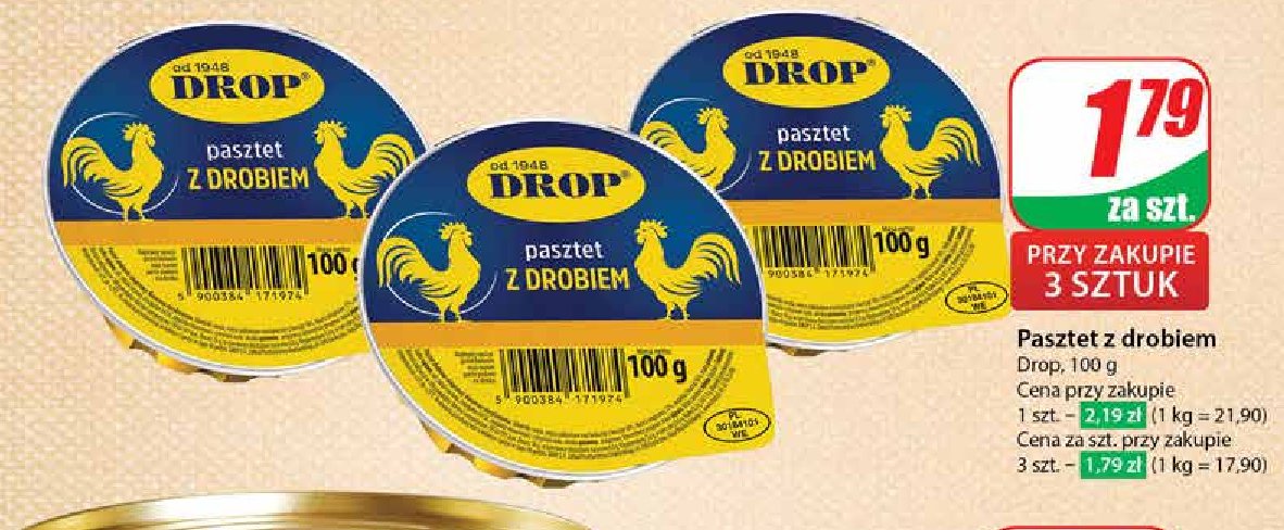 Pasztet drobiowy Drop promocja