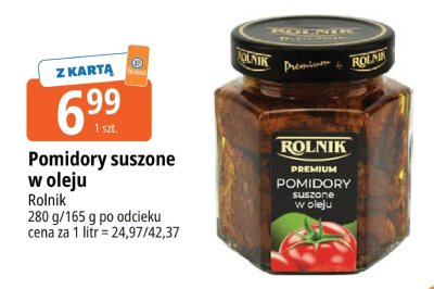 Pomidory suszone w oleju Rolnik Premium promocja w Leclerc