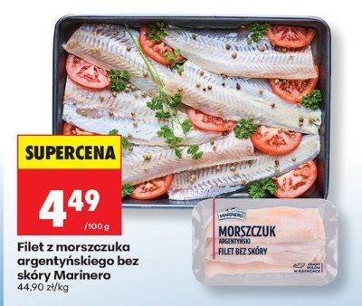Filet z morszczuka argentyńskiego bez skóry Marinero promocja w Biedronka