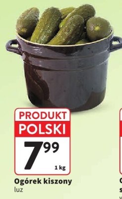 Ogórek kiszony luz promocja w Intermarche