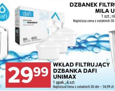 Wkład filtrujący Dzbanek Dafi Unimax promocja w Stokrotka