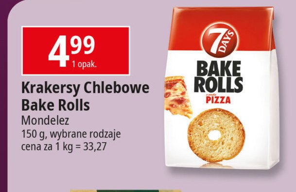 Bake rolls pizza 7 days bake rolls promocja w Leclerc